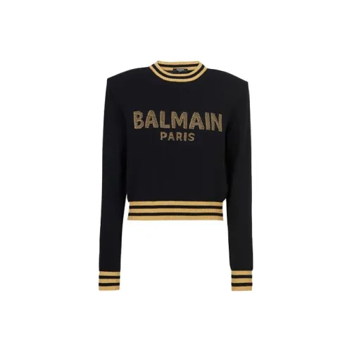 BALMAIN SS22 Свитер Женский Черный