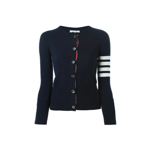 THOM BROWNE· FW21 Кашемир Свитер Женские Синий