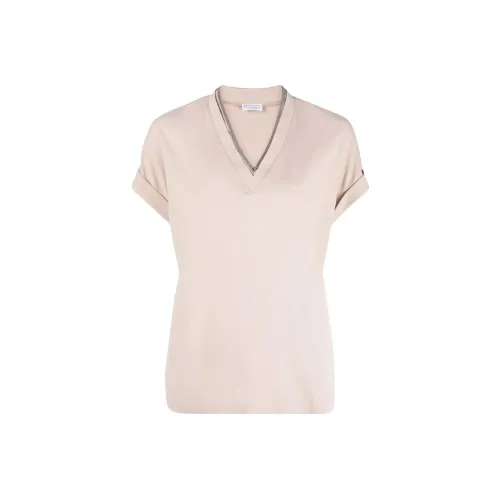 Brunello Cucinelli Бежевые Женские Рубашки T