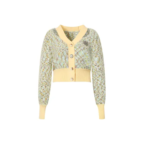 Valeria Obbaco Желтые Женские Свитера