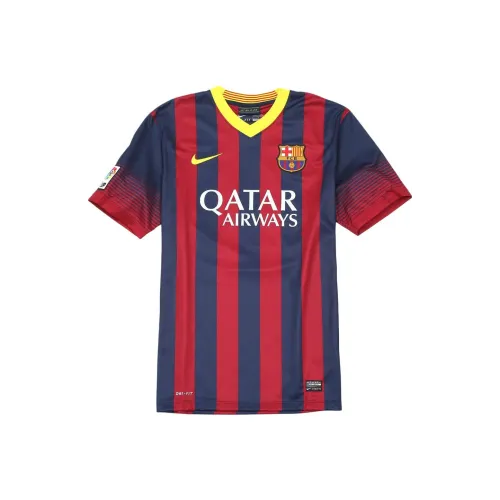 nike Футбол Джерси Barcelona Team Фанатская версия Мужская Темно-синяя