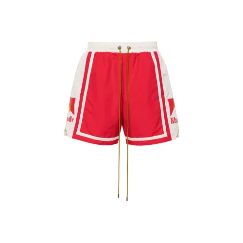 RHUDE Red Men's Casual Shorts RHUDE Красные Мужские Повседневные Шорты