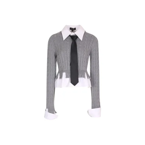 AIVEI Серый 0500 Женские Свитера