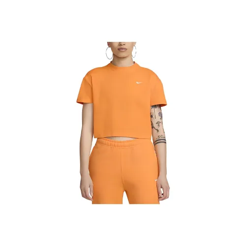 NIKE Апельсиновые Женские Футболки