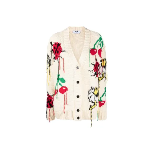 MSGM SS22 Трикотаж Женский Белый