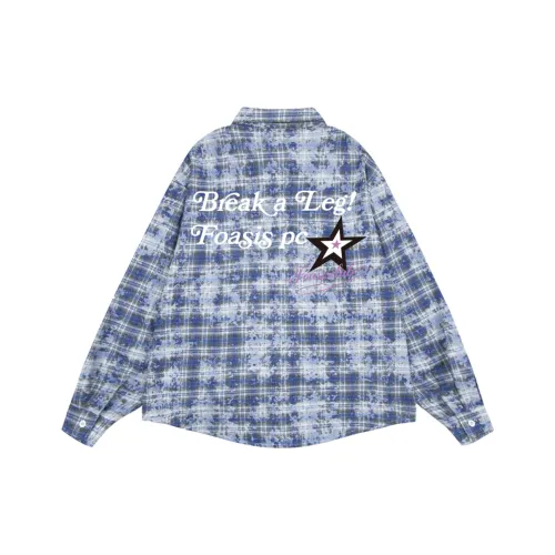 FOASIS Синий Унисекс Рубашки