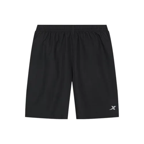 XTEP Sports Life Collection Повседневные шорты Мужские Глубокий черный Отражающий серебристый