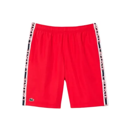 LACOSTE Повседневные шорты Мужские Красные