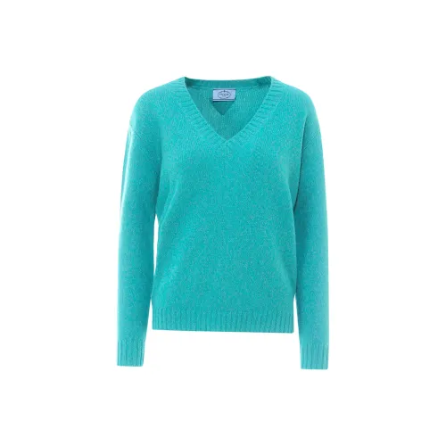 PRADA Зеленый Женские Кашемировые Свитеры