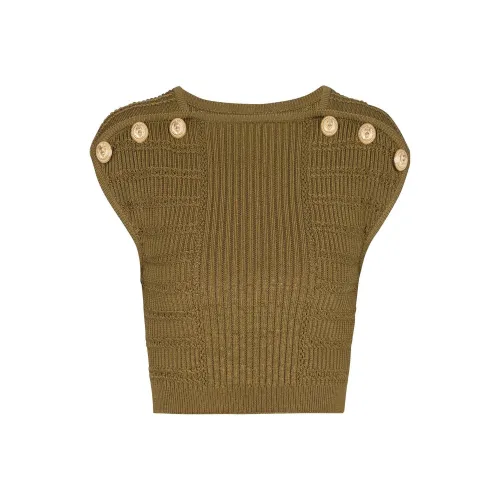 BALMAIN Зеленые Женские Свитеры