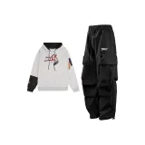 Топ Фотиния Серый + Черные Штаны