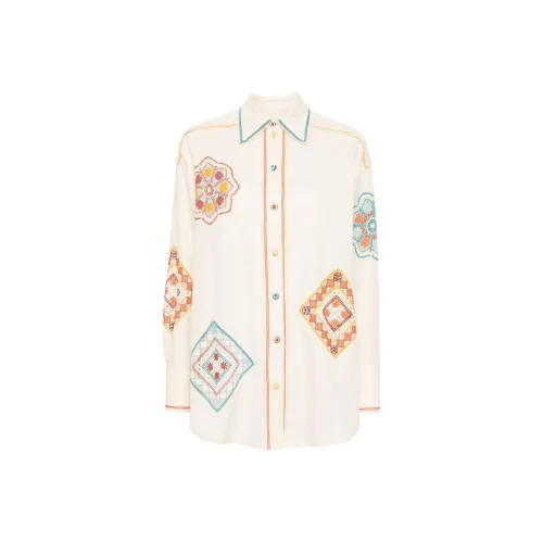 Zimmermann SS24 Рубашка Женская Белая