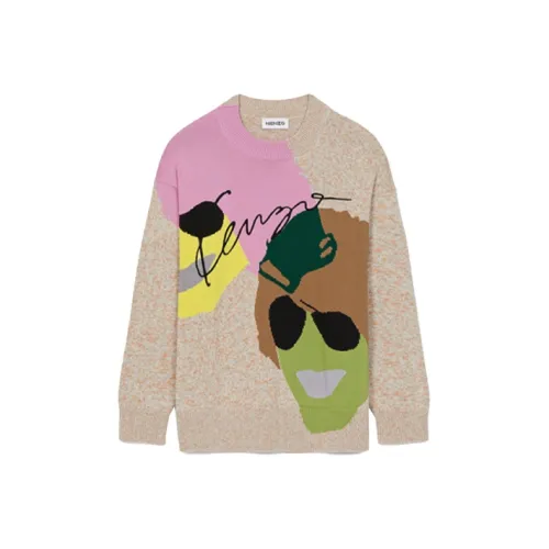 KENZO Светло-серый Женские кашемировые свитеры