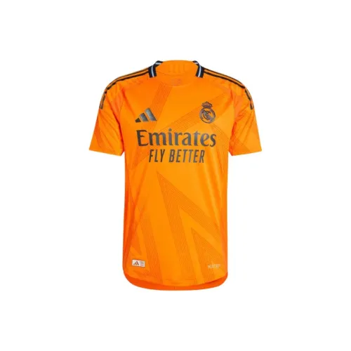Adidas Real Madrid Kylian Mbappé 24 25 Away Authentic Jersey Футбол Jersey Men's Orange