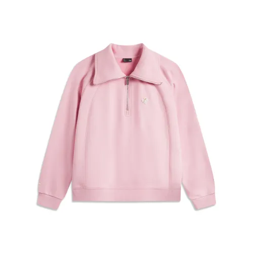 LINING Sports Fashion Collection Прозрачно-розовый Женские Толстовки