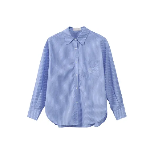 Y.Y.V Синие Женские Рубашки