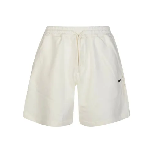 MSGM Белые Мужские Повседневные Шорты
