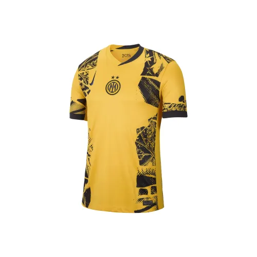 Nike Inter MilanDri Форма FW24 Футбол Джерси Мужской Золото-черный