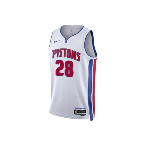 NBA Detroit Pistons Detroit Pistons Nike Association Edition Swingman Баскетбольная футболка Унисекс Белый