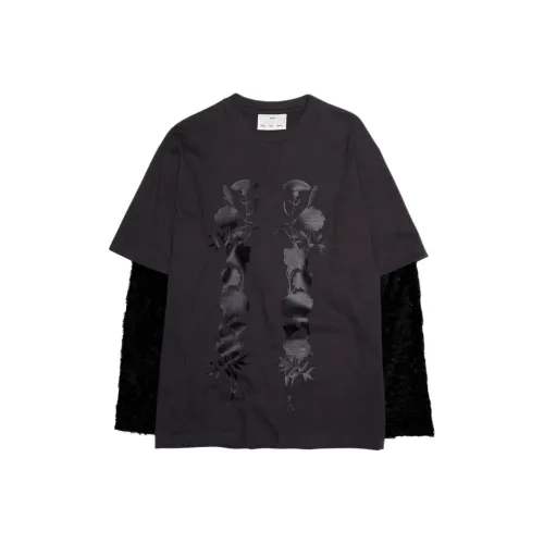 Song for the Mute SS24 T Рубашка Женская Выстиранный Черный