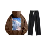 Set (Caramel Sweatshirt + Black Pants)  
Комплект (Свитшот Карамель + Черные Штаны)