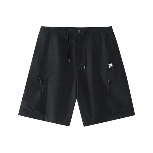 FILA FUSION Спортивный Lifestyle Коллекция FOB SS25 Повседневные шорты Мужские Глубокий черный BK