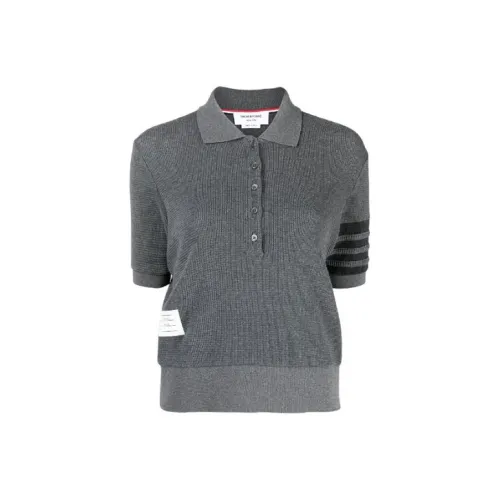 THOM BROWNE Серый Женские Поло