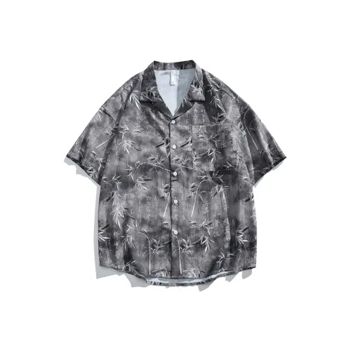 KRISTALIA Рубашка Унисекс Бамбуковый лист Calligraphy