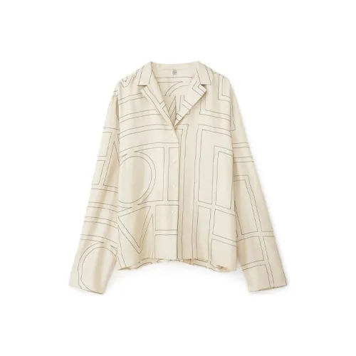 TOTEME Сливочный Женские Рубашки