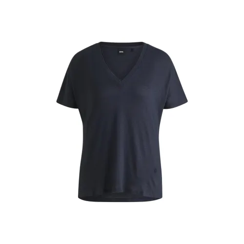 HUGO BOSS Темно-синие Женские Рубашки T