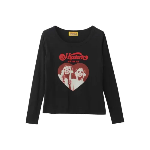 HYSTERIC GLAMOUR SS24 T Рубашка Женская Черная