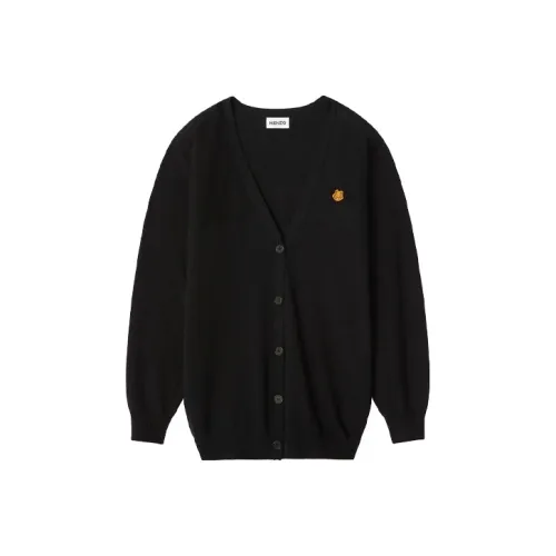 KENZO Classic Tiger Head Черный Женские Трикотаж