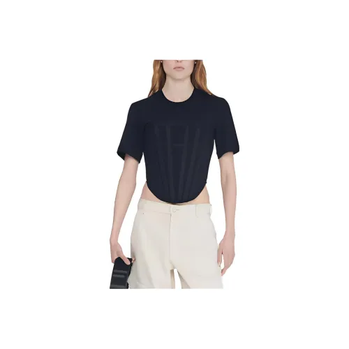 DION LEE Черные Женские Т-рубашки