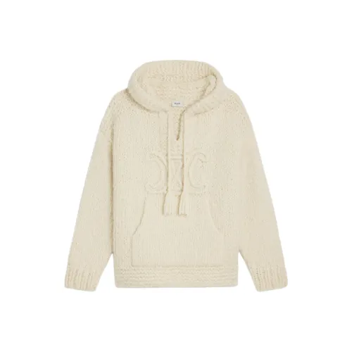 CELINE Экрю Женские Свитеры