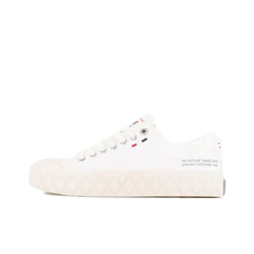 Палладий Palla Ace Slip-Resistant Abrasion-Resistant Low-Top Skateboard Shoes Unisex White