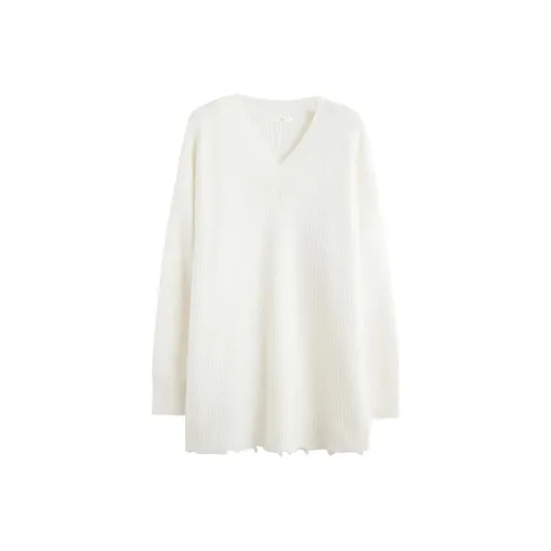 Tonlion Свитер Женский Молочный Белый