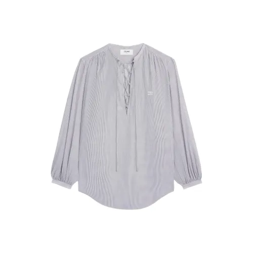 CELINE Серо-голубые Женские Рубашки