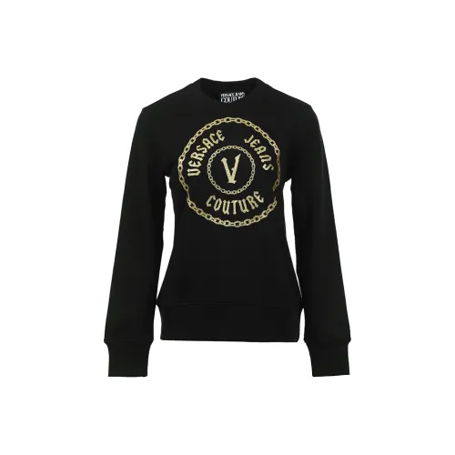 VERSACE JEANS COUTURE FW24 Толстовка Женская Черная