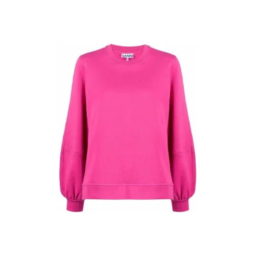 GANNI Розовые Женские Свитшоты