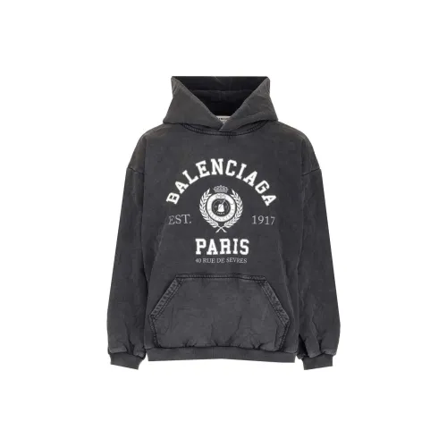 Balenciaga Свитшот Женский Темно-Серый