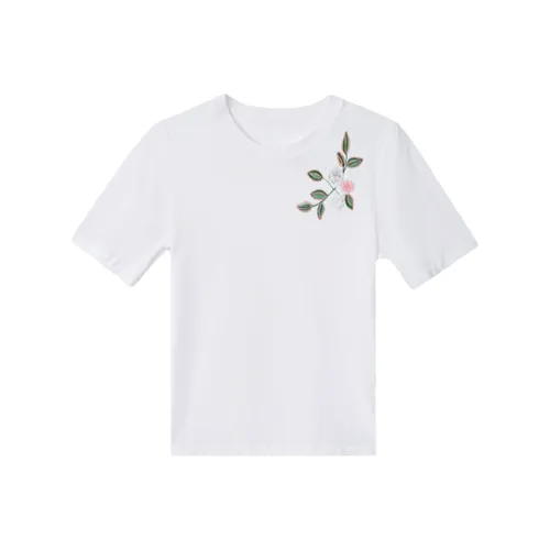 LUYOUYE Стандартная футболка Женская Белая