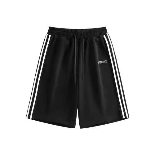 Crayon Shinchan Повседневные шорты Унисекс Активный черный и белый