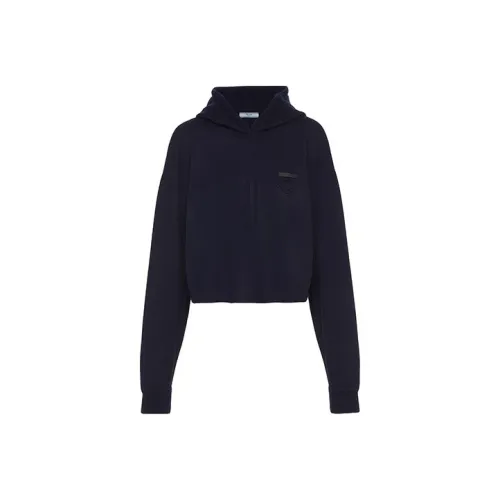 PRADA FW21 Свитшот Женский Темно-синий