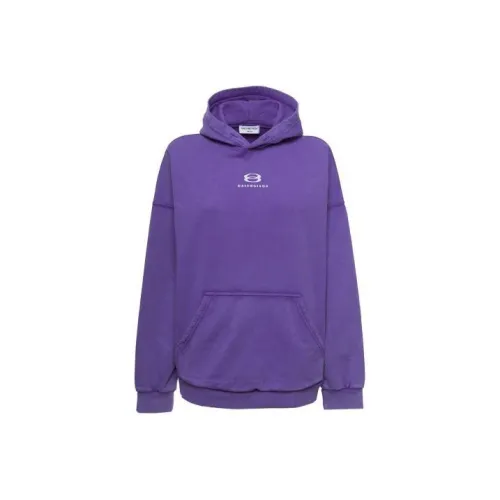 Balenciaga SS22 Свитшот Loose Fit Женский Фиолетовый