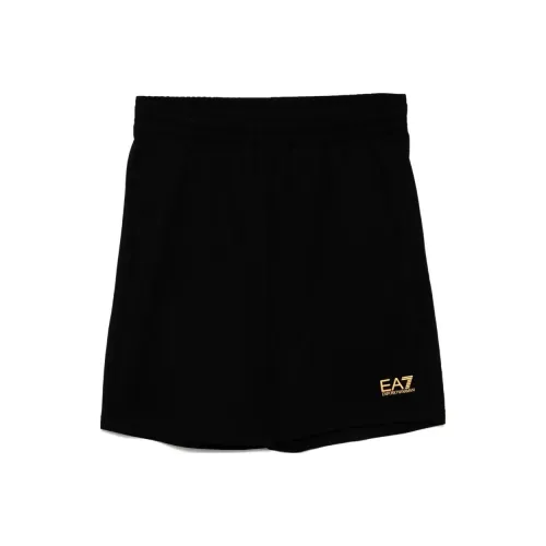 EMPORIO ARMANI EA7 SS25 Повседневные шорты Мужской Черный