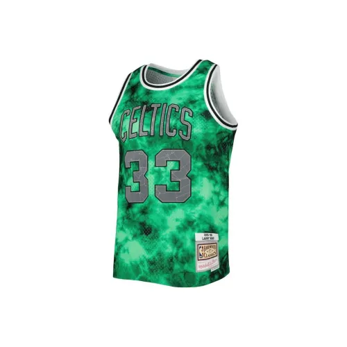 NBA Boston Celtics Team MITCHELL NESS Баскетбольная Джерси Мужская Зеленая