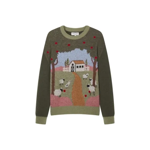 Teenie Weenie Свитер Женский Армейский Зеленый