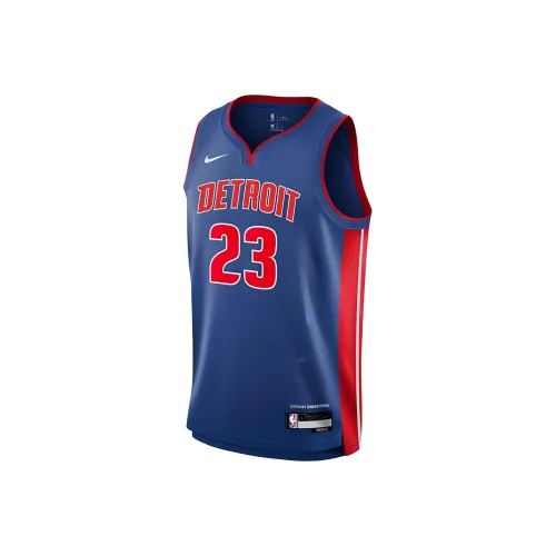 NBA Detroit Pistons ICON Collection Баскетбольная Джерси Мужская Синяя