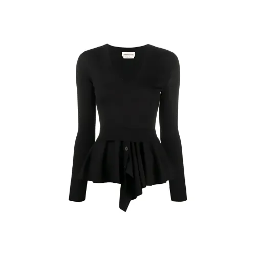 Alexander McQueen Черный Женские Кашемировые Свитеры