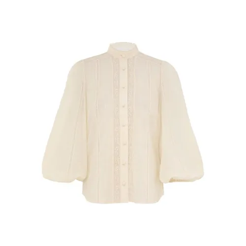 Zimmermann SS24 Рубашка Женская Кремовая